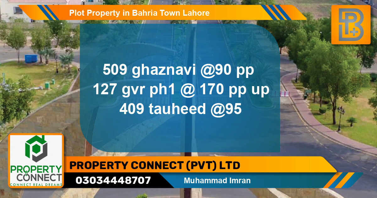 Residential Plot for Sale in Bahria Town, Lahore - (BP-61782)