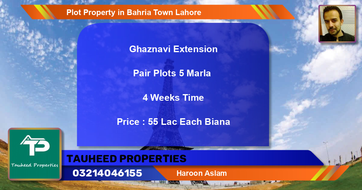 Residential Plot for Sale in Bahria Town, Lahore - (BP-61795)