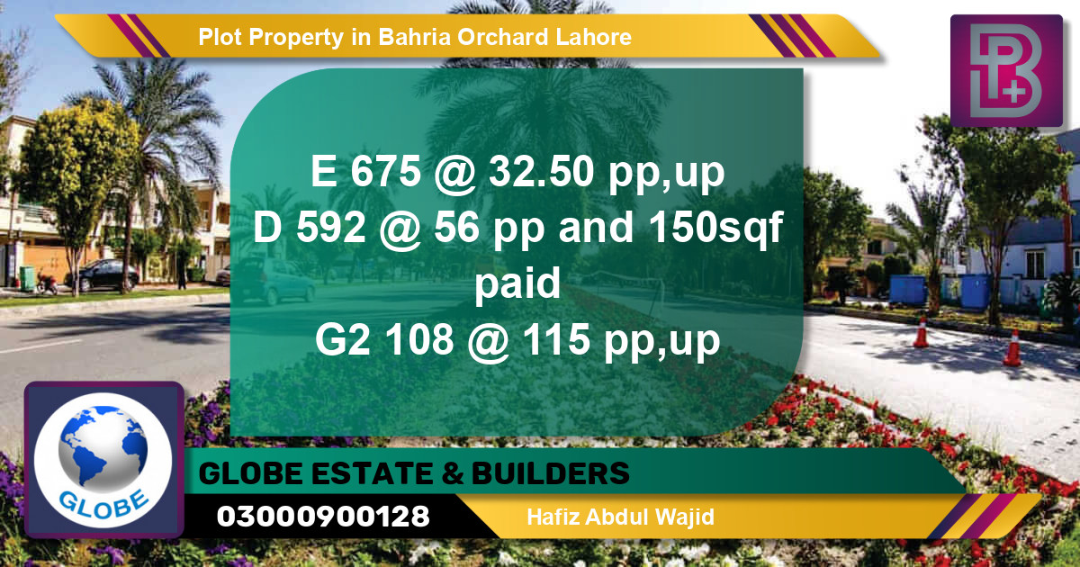 Residential Plot for Sale in Bahria Orchard, Lahore - (BP-61834)