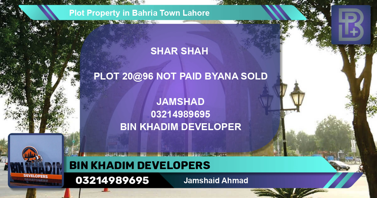 Residential Plot for Sale in Bahria Town, Lahore - (BP-61867)