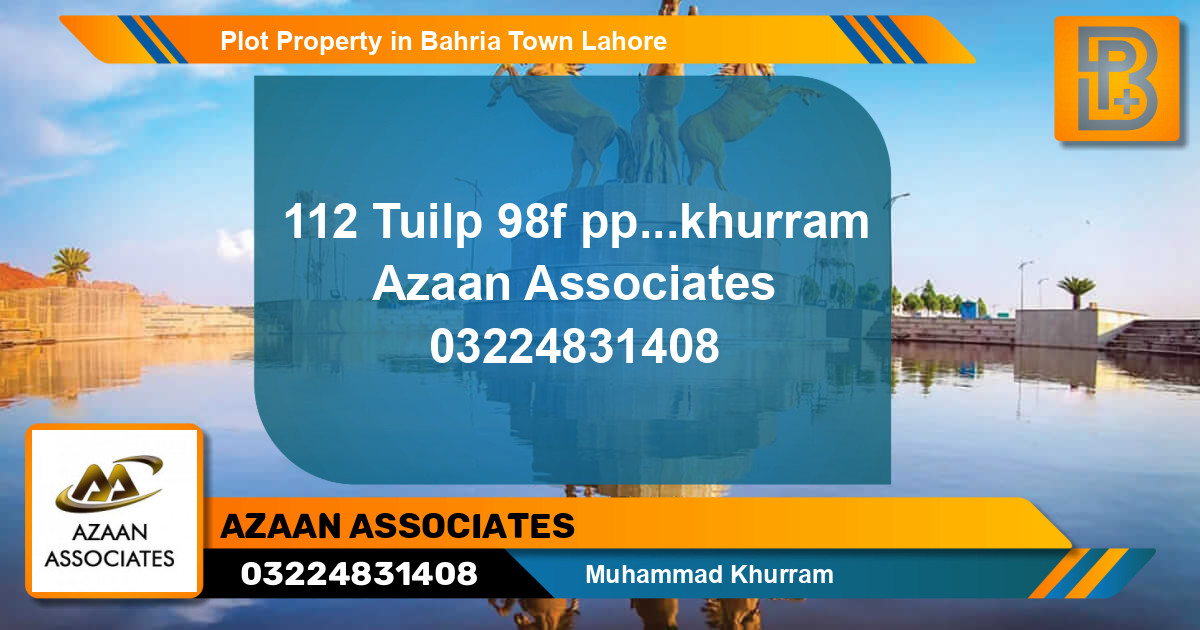 Residential Plot for Sale in Bahria Town, Lahore - (BP-61903)