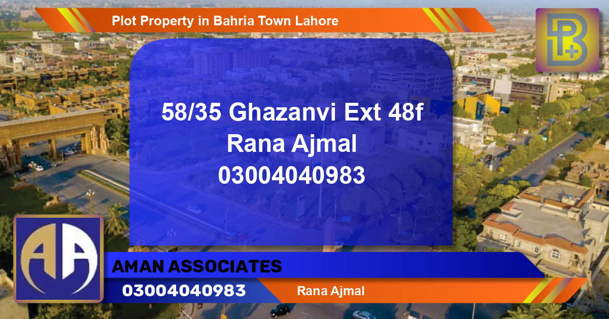 Residential Plot for Sale in Bahria Town, Lahore - (BP-61919)