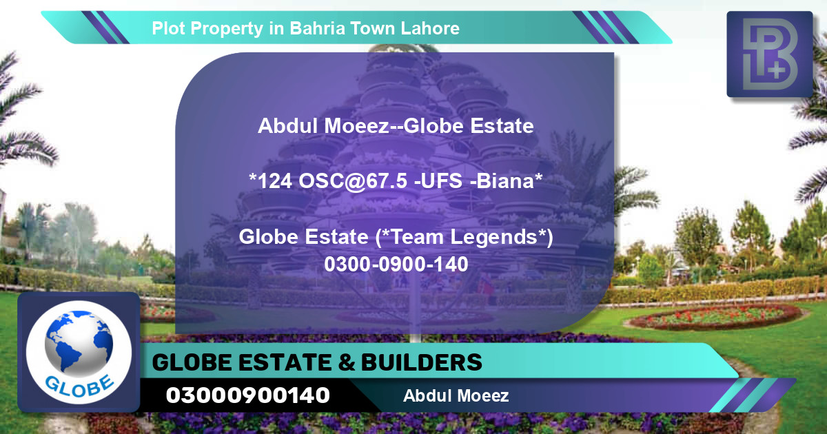 Residential Plot for Sale in Bahria Town, Lahore - (BP-61943)
