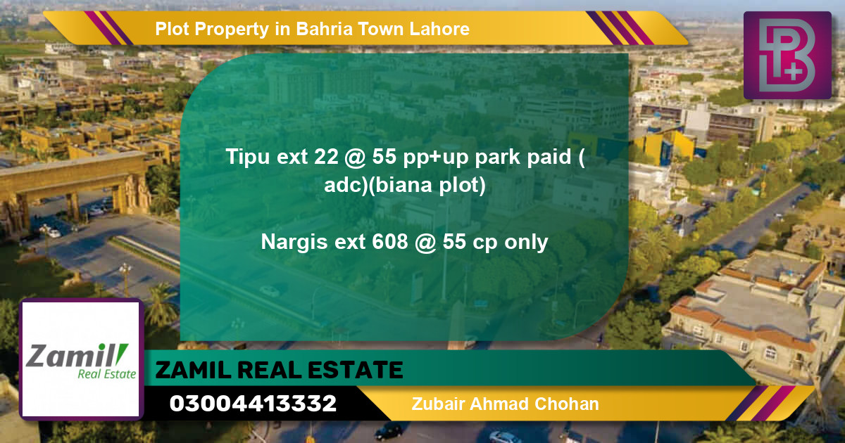 Residential Plot for Sale in Bahria Town, Lahore - (BP-61948)