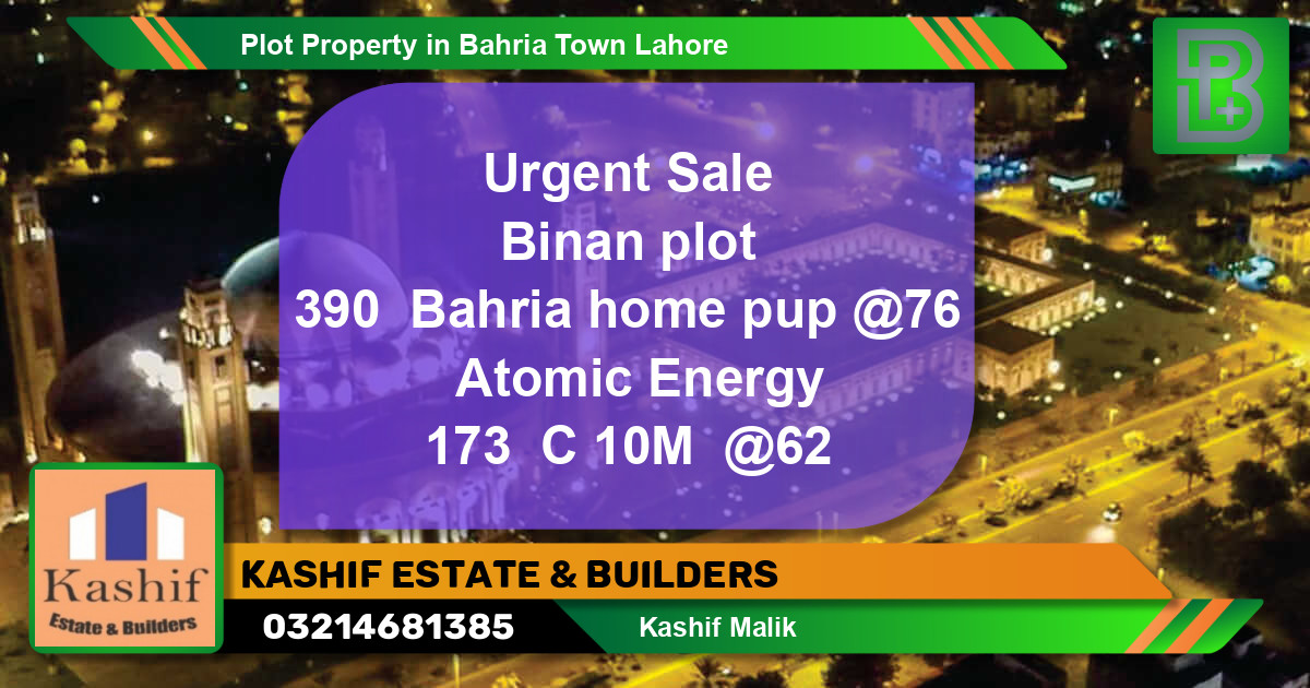 Residential Plot for Sale in Bahria Town, Lahore - (BP-62042)