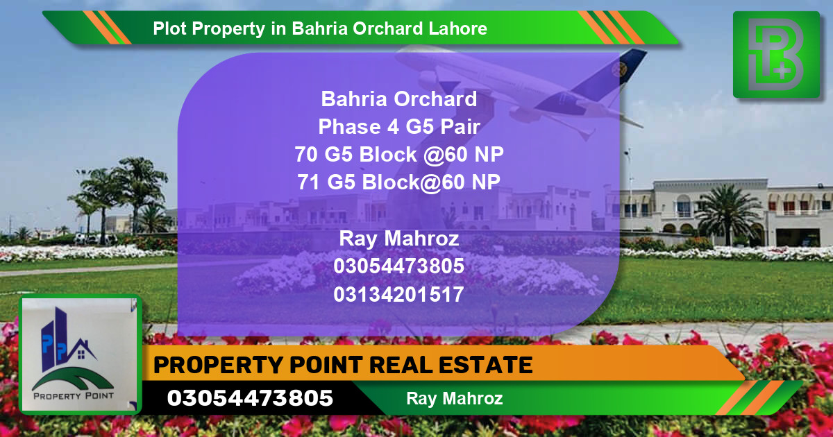 Residential Plot for Sale in Bahria Orchard, Lahore - (BP-62051)