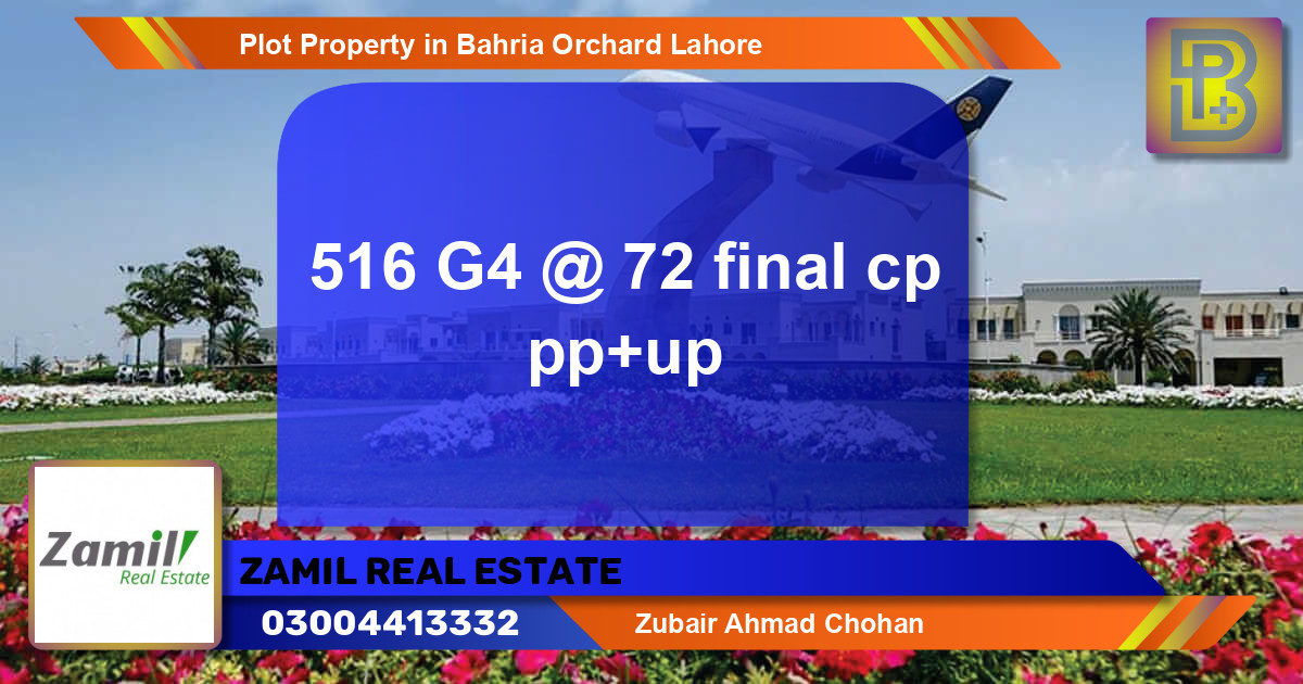 Residential Plot for Sale in Bahria Orchard, Lahore - (BP-62078)