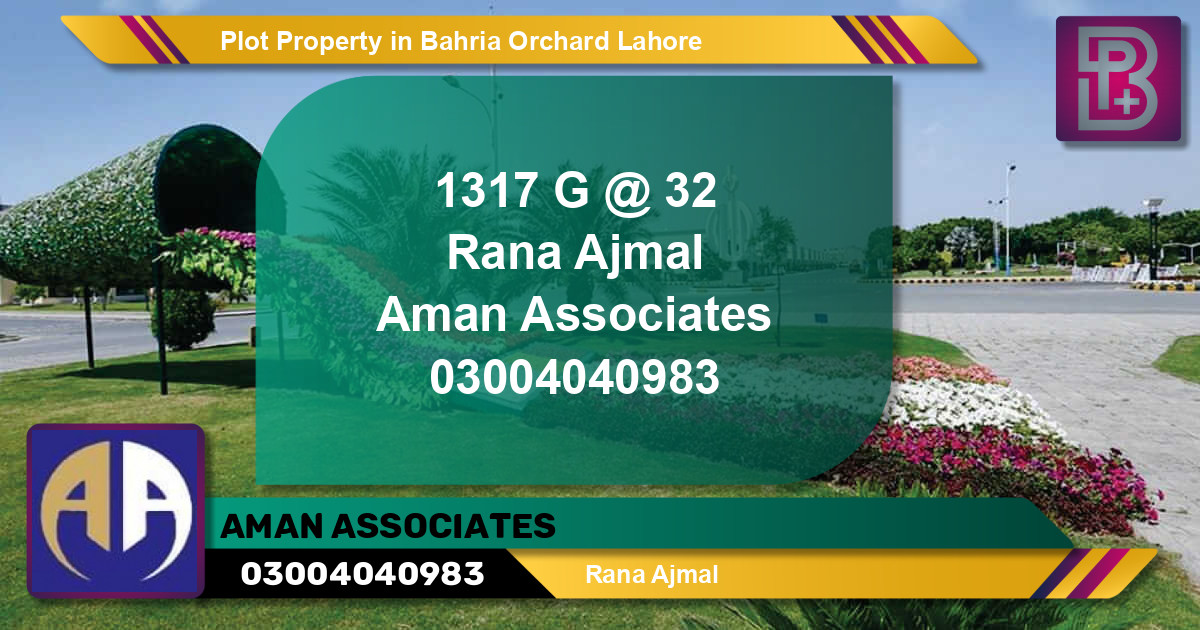 Residential Plot for Sale in Bahria Orchard, Lahore - (BP-62123)