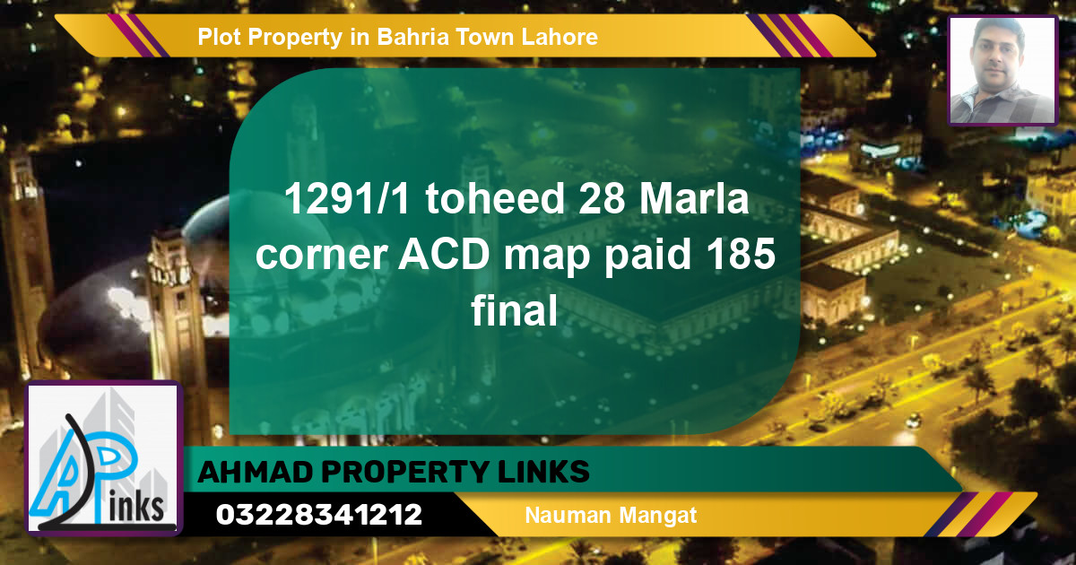 Residential Plot for Sale in Bahria Town, Lahore - (BP-62163)