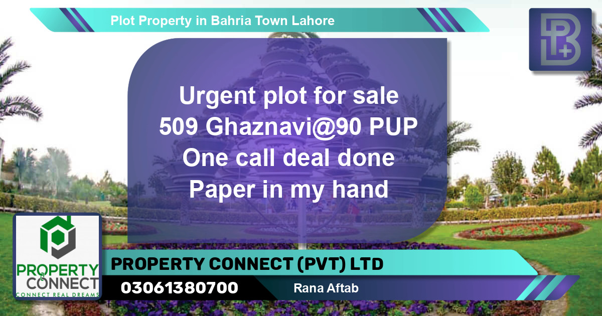 Residential Plot for Sale in Bahria Town, Lahore - (BP-62168)