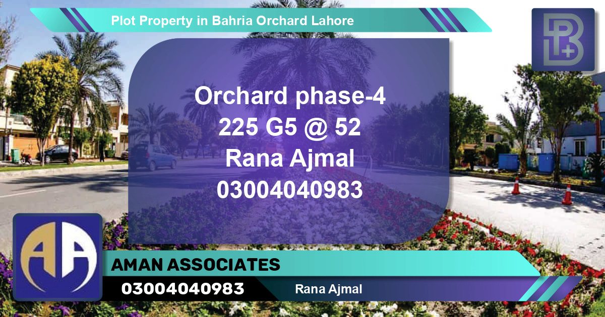 Residential Plot for Sale in Bahria Orchard, Lahore - (BP-62173)