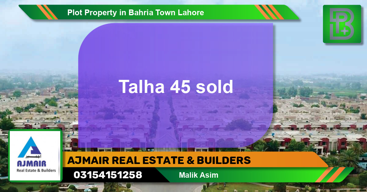 Residential Plot for Sale in Bahria Town, Lahore - (BP-62205)