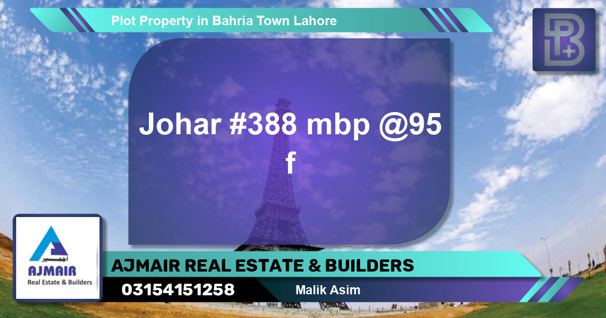 Residential Plot for Sale in Bahria Town, Lahore - (BP-62209)