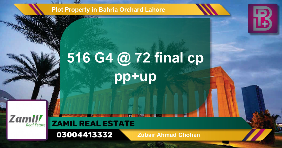 Residential Plot for Sale in Bahria Orchard, Lahore - (BP-62223)
