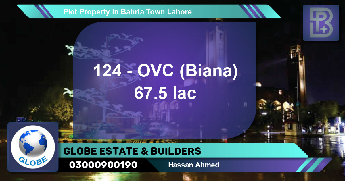 Residential Plot for Sale in Bahria Town, Lahore - (BP-62229)