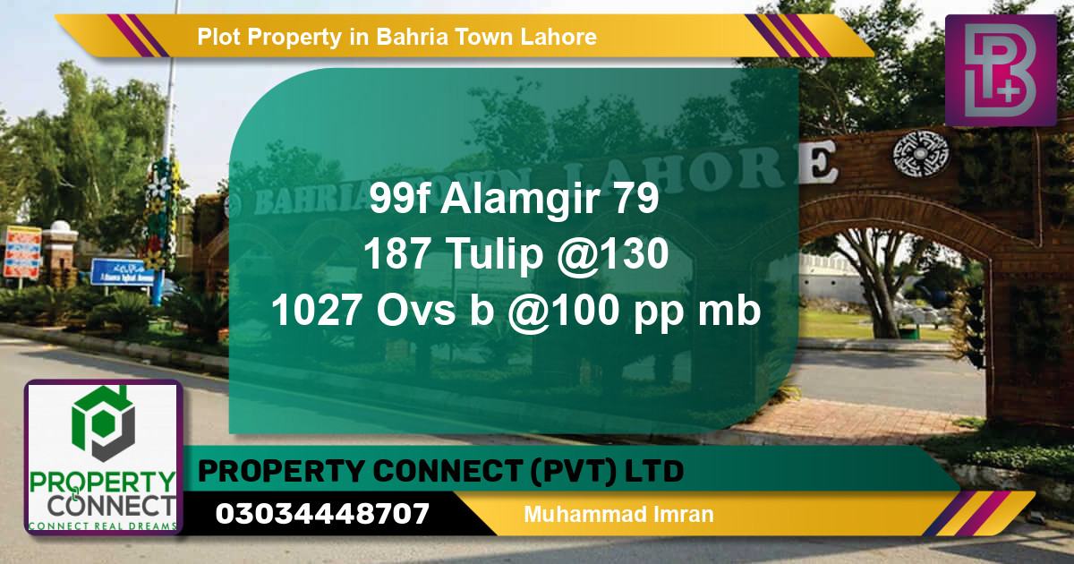 Residential Plot for Sale in Sector F - Alamgir Block -  Bahria Town, Lahore - (BP-62259)