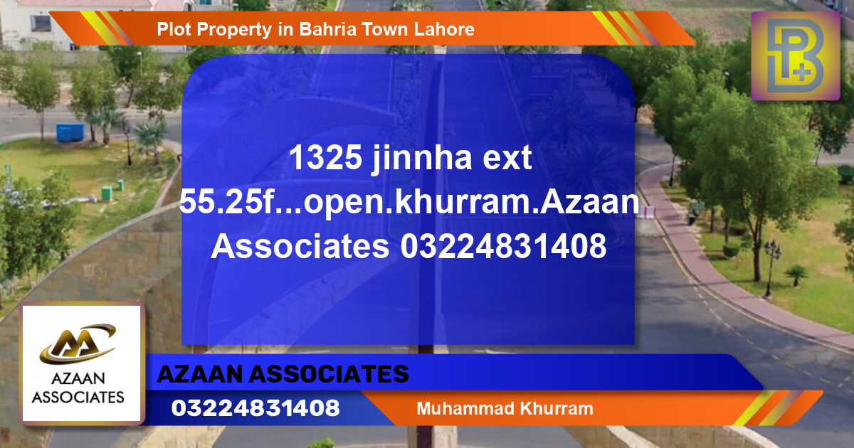 Residential Plot for Sale in Bahria Town, Lahore - (BP-62284)