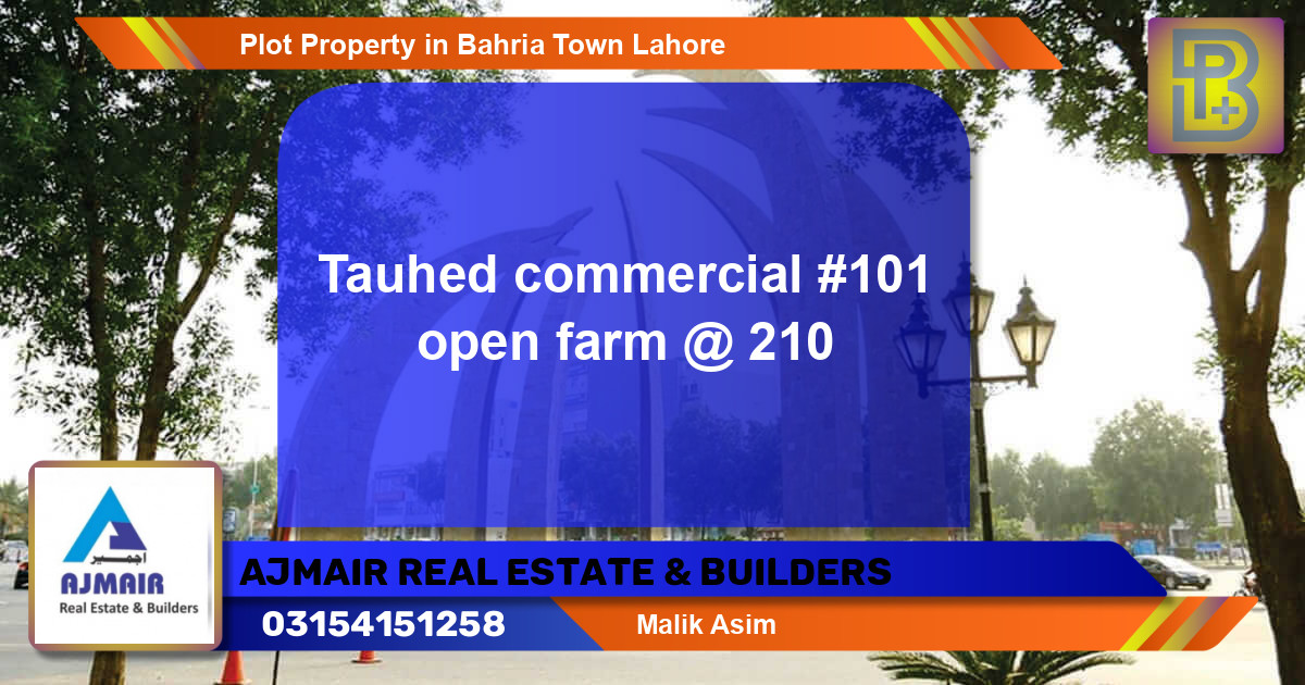 Commercial Plot for Sale in Bahria Town, Lahore - (BP-62301)