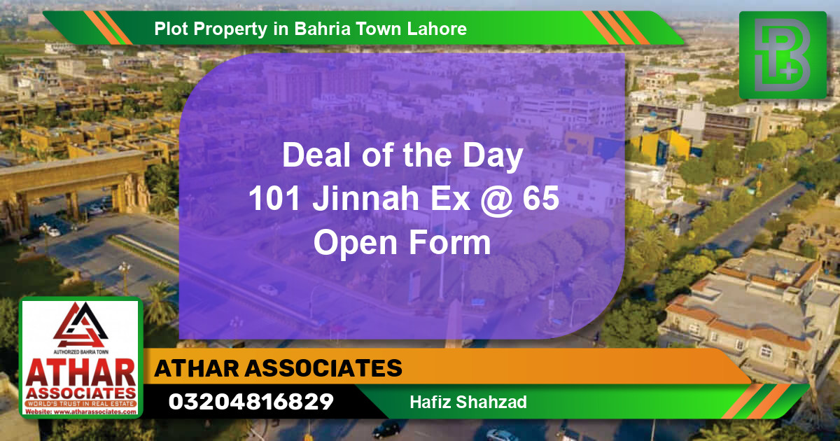 Residential Plot for Sale in Bahria Town, Lahore - (BP-62321)