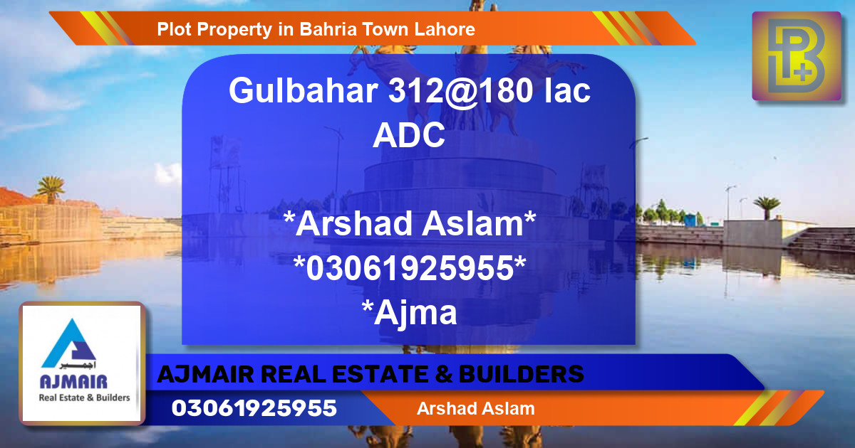 Residential Plot for Sale in Bahria Town, Lahore - (BP-62401)