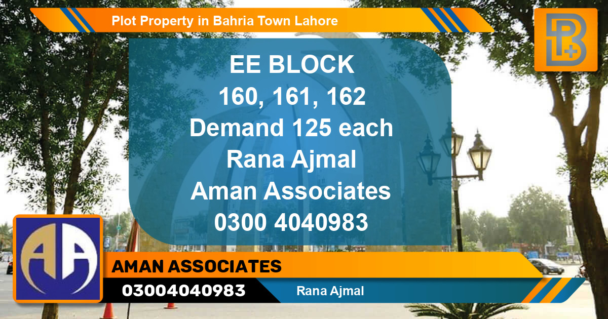 Residential Plot for Sale in Bahria Town, Lahore - (BP-62412)