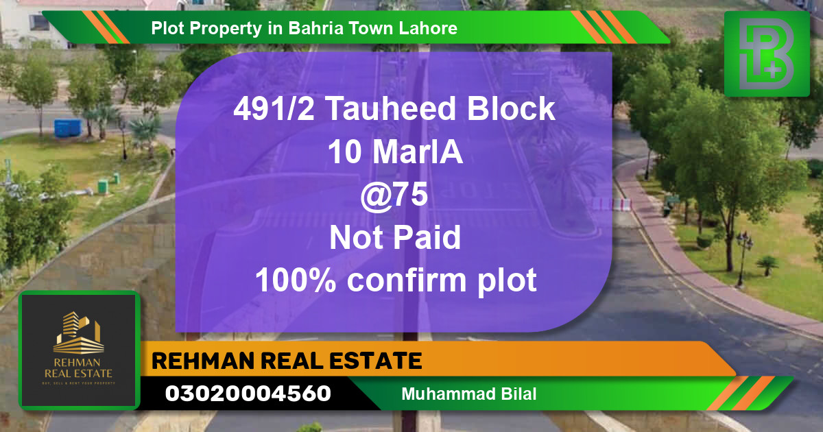 Residential Plot for Sale in Bahria Town, Lahore - (BP-62416)