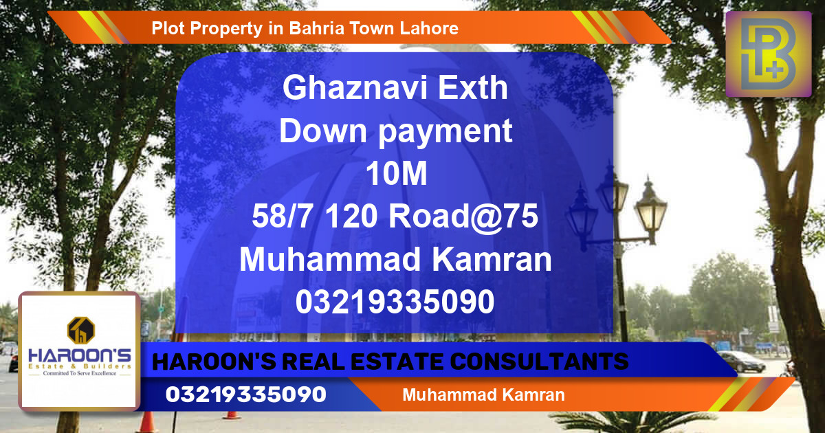 Residential Plot for Sale in Bahria Town, Lahore - (BP-62418)
