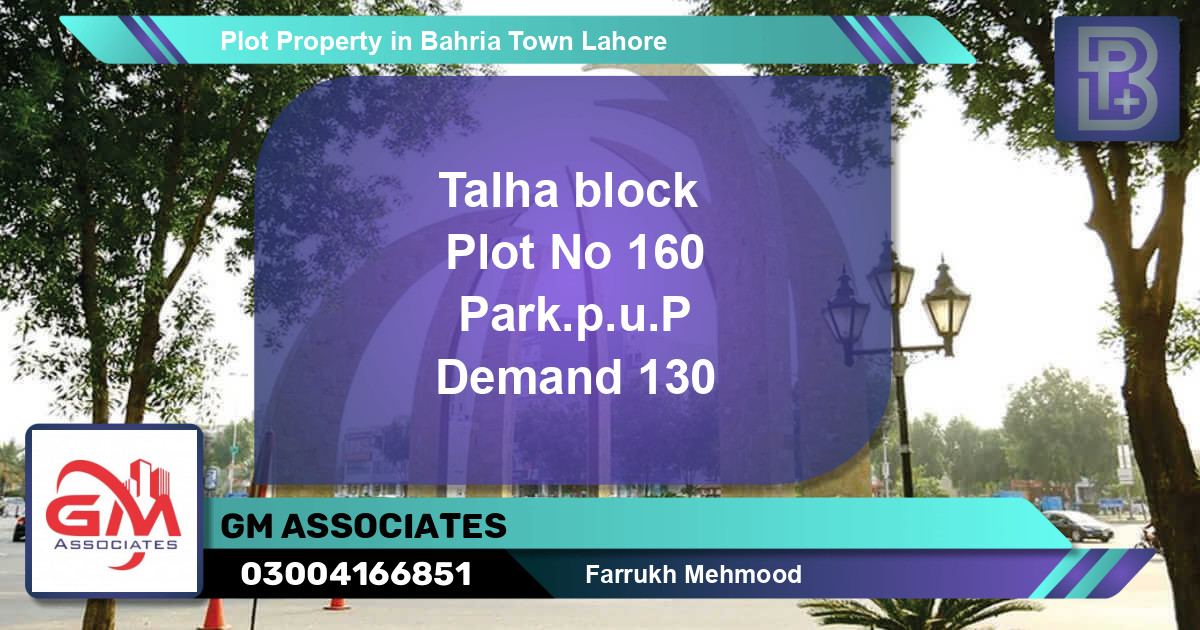 Residential Plot for Sale in Bahria Town, Lahore - (BP-62429)