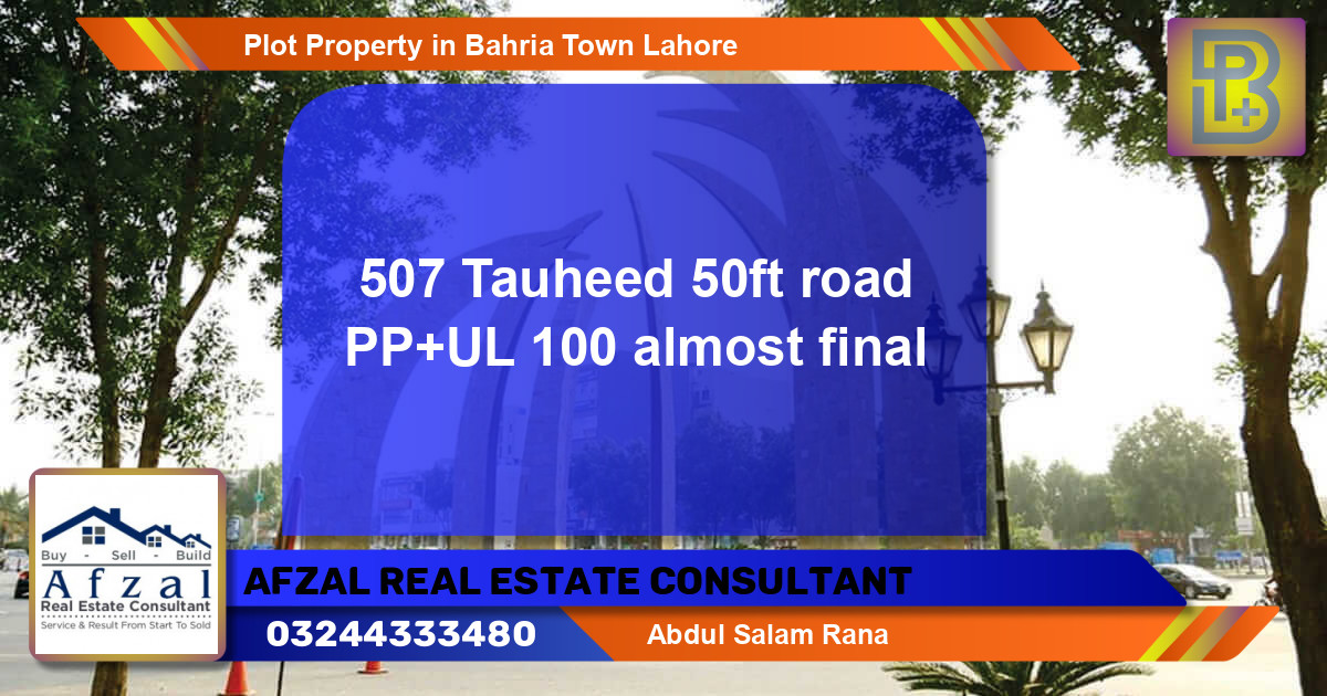 Residential Plot for Sale in Bahria Town, Lahore - (BP-62431)