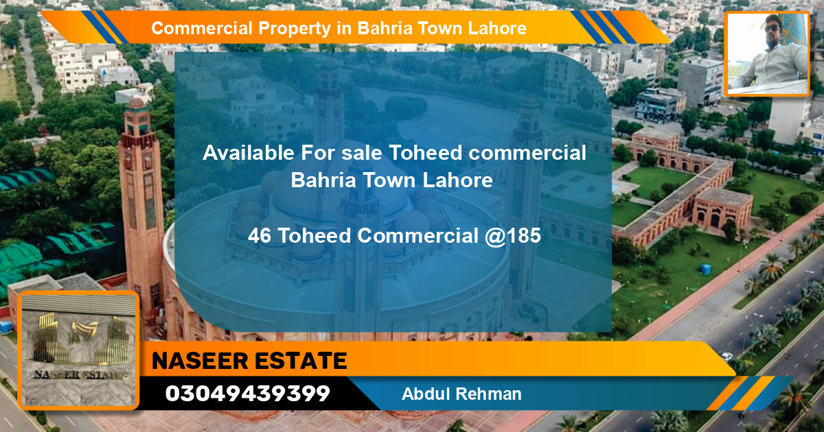Commercial Property for Sale in Bahria Town, Lahore - (BP-62503)