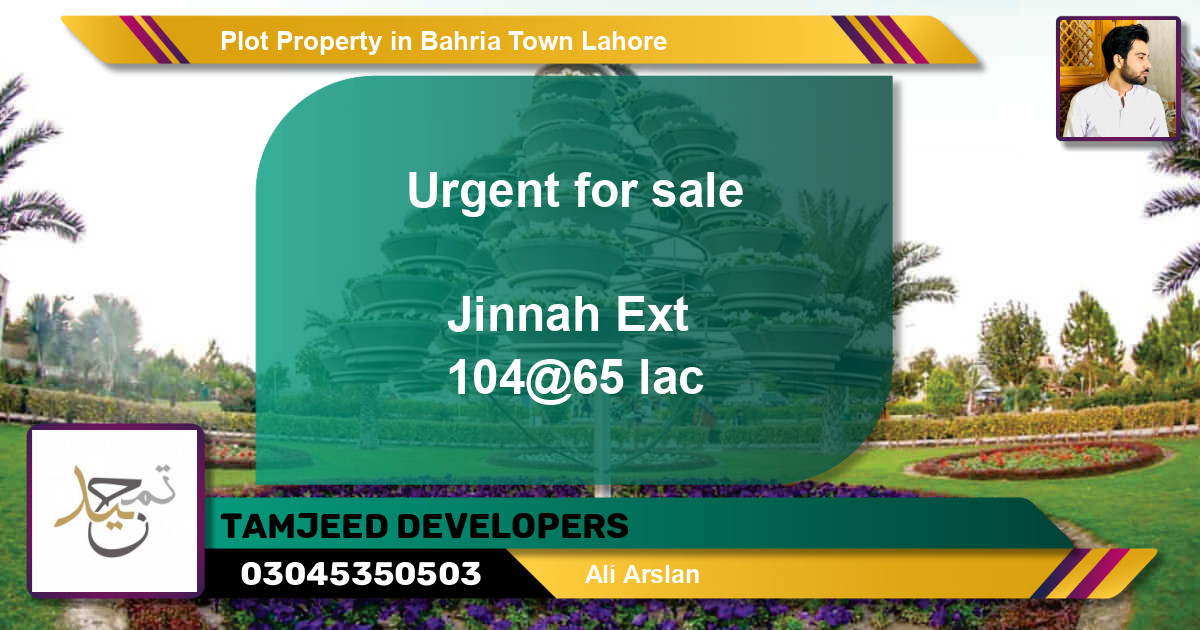 Residential Plot for Sale in Bahria Town, Lahore - (BP-62517)