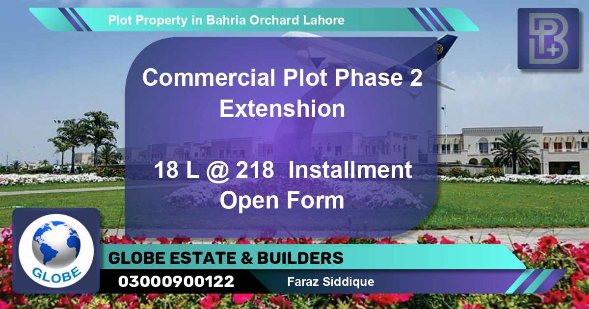 Commercial Plot for Sale in Bahria Orchard, Lahore - (BP-62529)