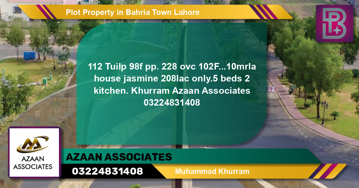 Residential Plot for Sale in Bahria Town, Lahore - (BP-62641)