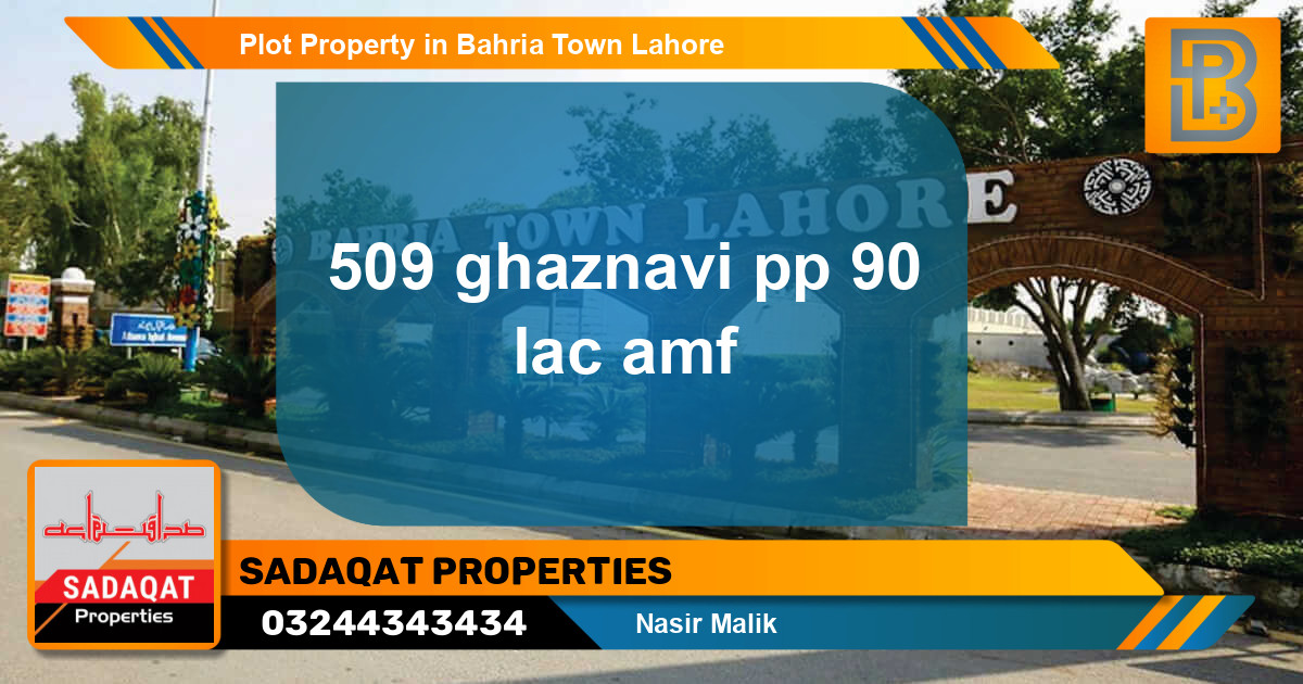 Residential Plot for Sale in Bahria Town, Lahore - (BP-62650)