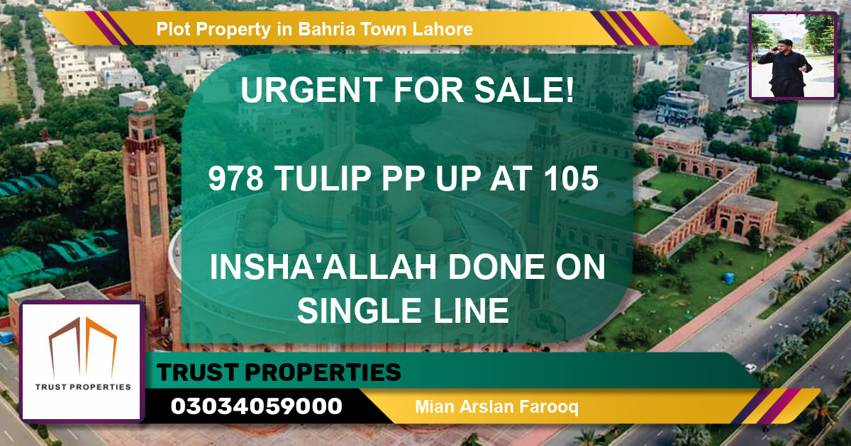 Residential Plot for Sale in Bahria Town, Lahore - (BP-62655)