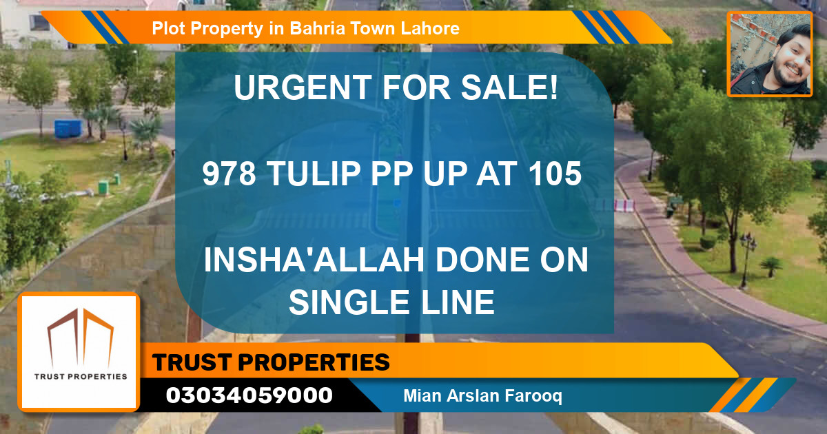 Residential Plot for Sale in Bahria Town, Lahore - (BP-62695)