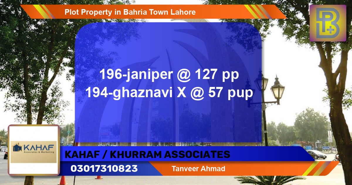 Residential Plot for Sale in Bahria Town, Lahore - (BP-62767)