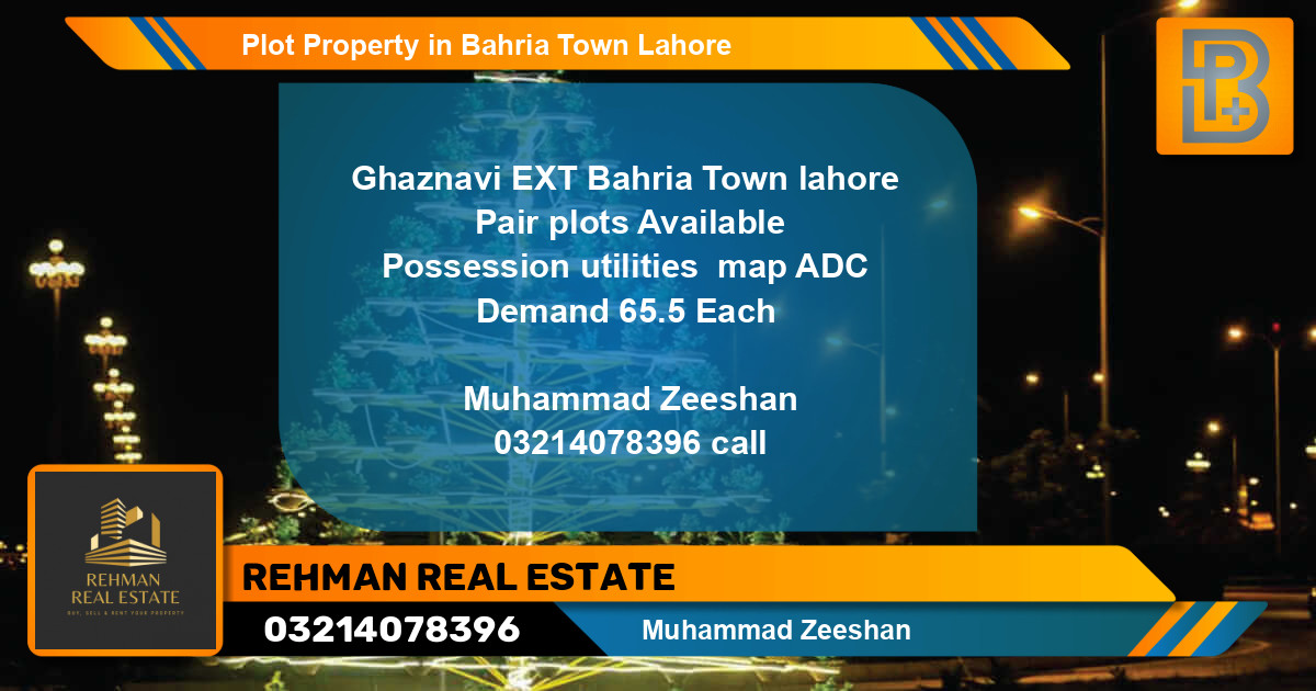 Residential Plot for Sale in Bahria Town, Lahore - (BP-62783)