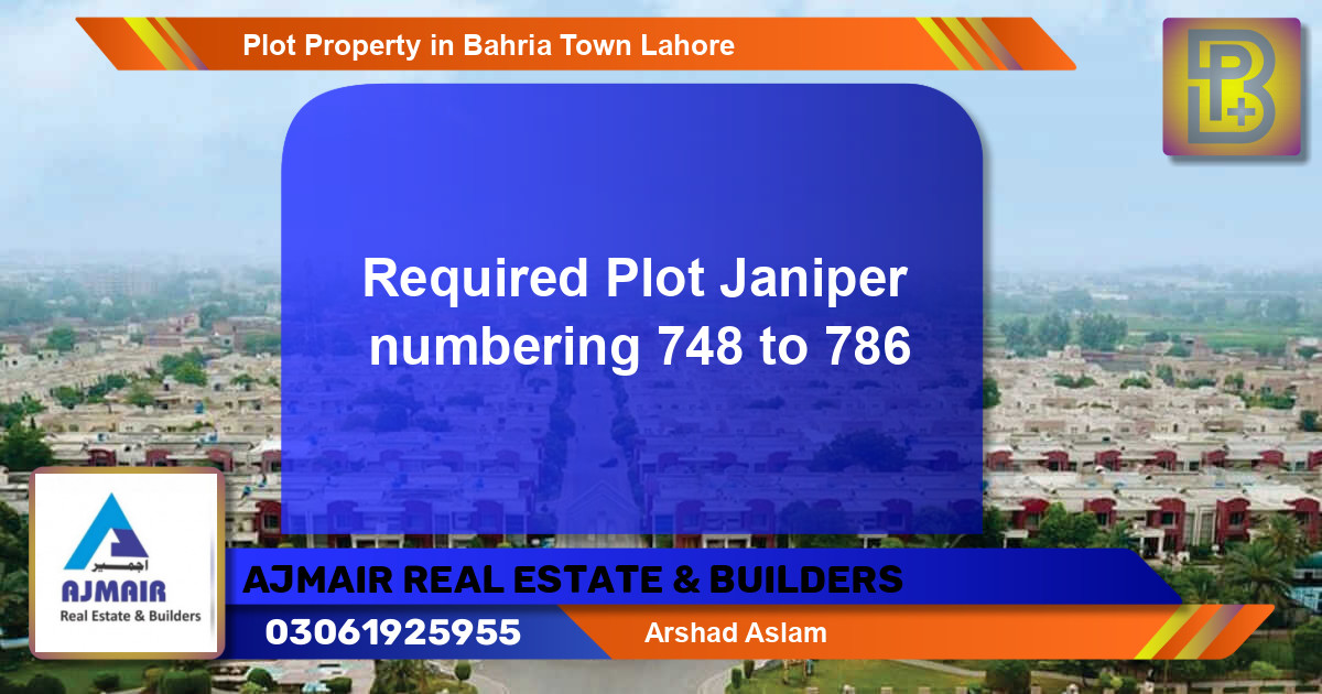 Residential Plot for Sale in Bahria Town, Lahore - (BP-62785)
