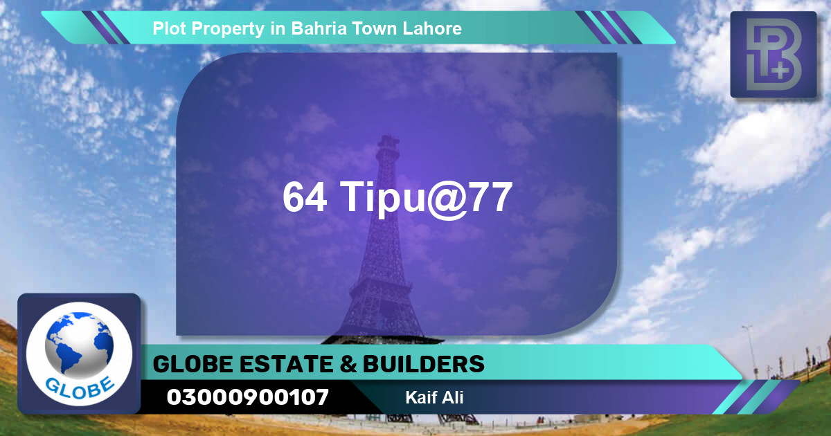Residential Plot for Sale in Bahria Town, Lahore - (BP-62809)
