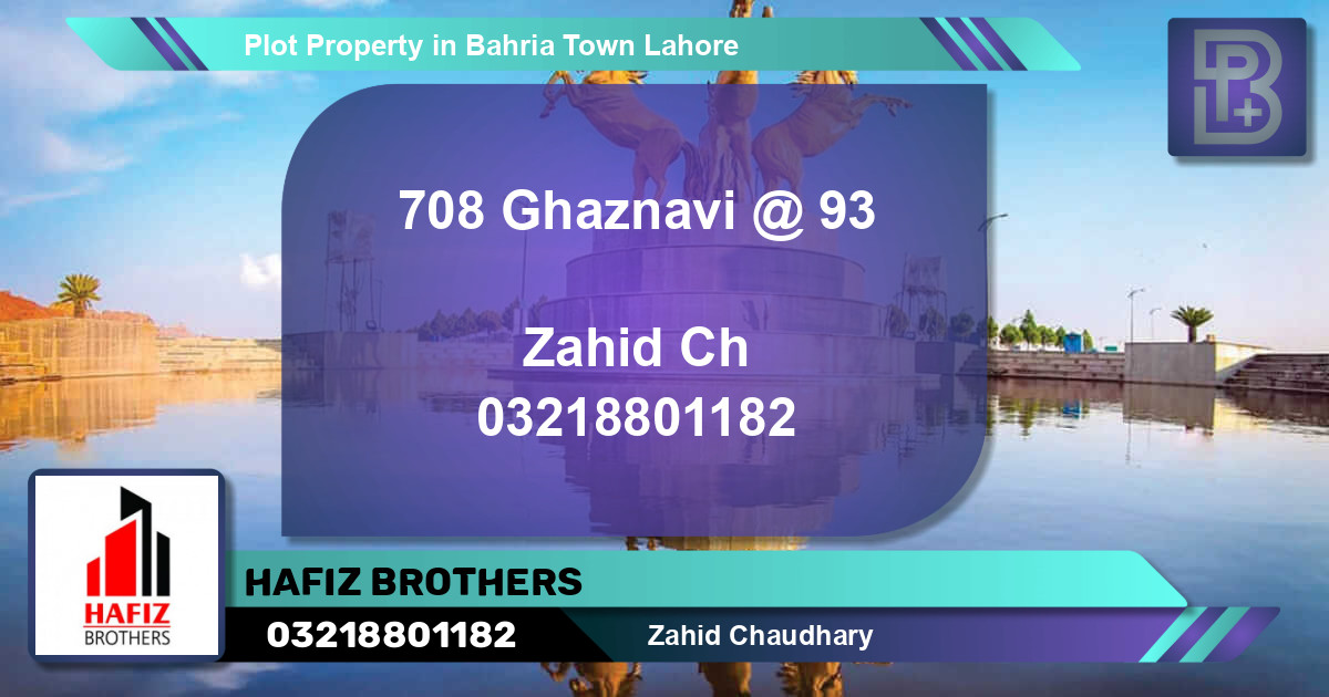 Residential Plot for Sale in Bahria Town, Lahore - (BP-62863)