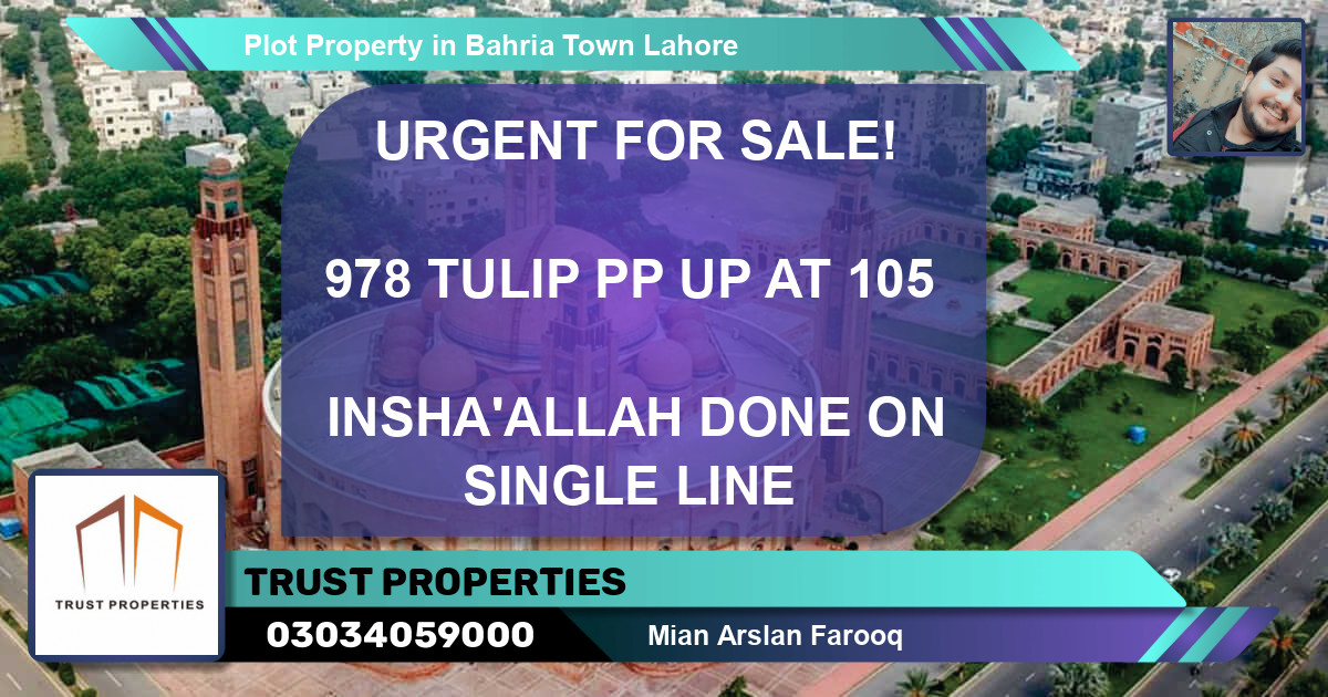 Residential Plot for Sale in Bahria Town, Lahore - (BP-62937)