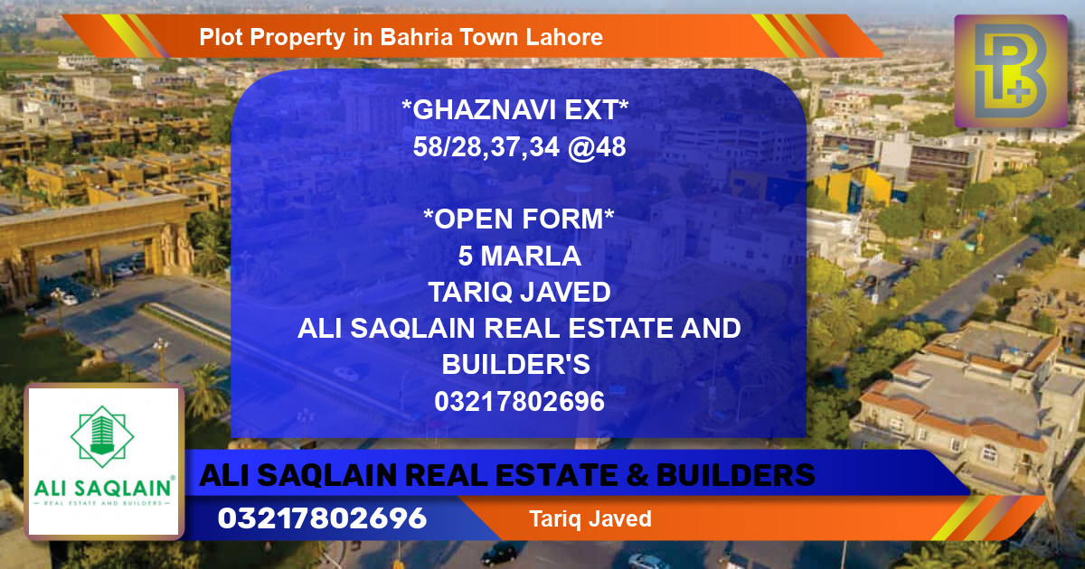 Residential Plot for Sale in Bahria Town, Lahore - (BP-62967)