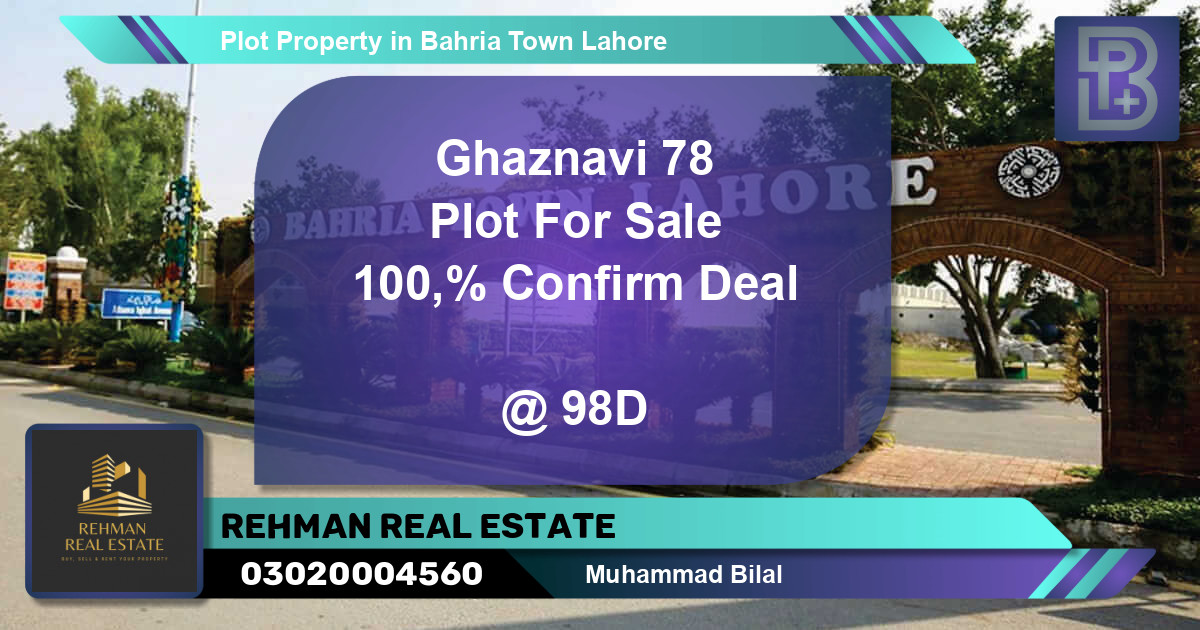 Residential Plot for Sale in Bahria Town, Lahore - (BP-63025)