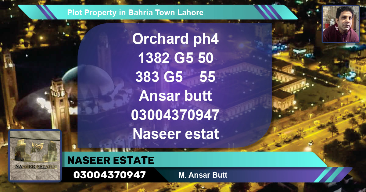 Residential Plot for Sale in Bahria Town, Lahore - (BP-63036)