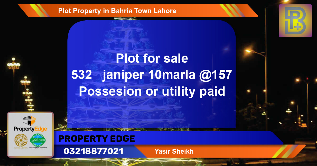 Residential Plot for Sale in Bahria Town, Lahore - (BP-63091)