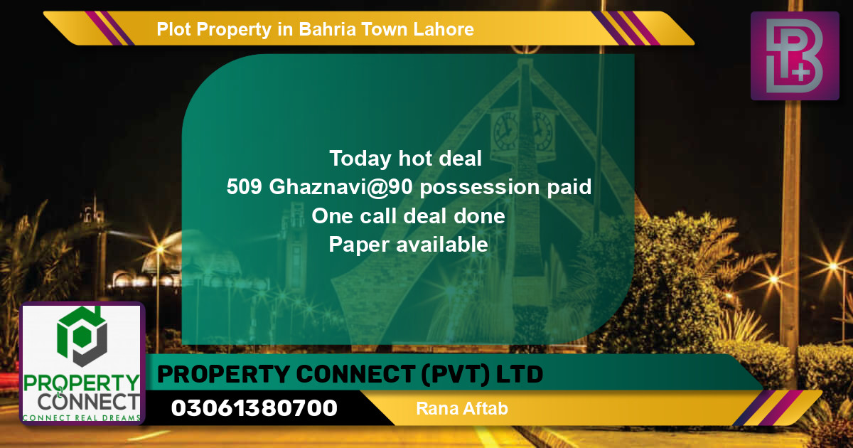 Residential Plot for Sale in Bahria Town, Lahore - (BP-63152)