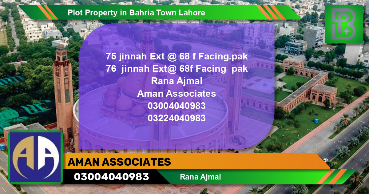 Residential Plot for Sale in Bahria Town, Lahore - (BP-63163)