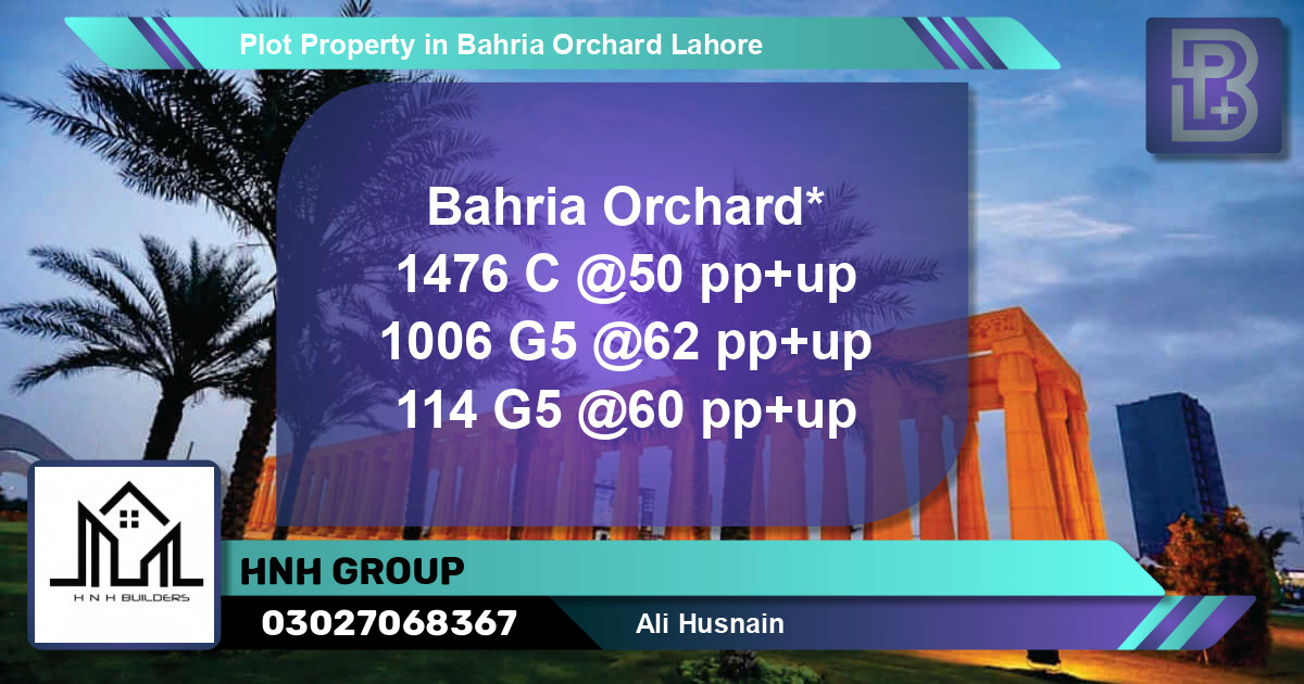 Residential Plot for Sale in Bahria Orchard, Lahore - (BP-63253)