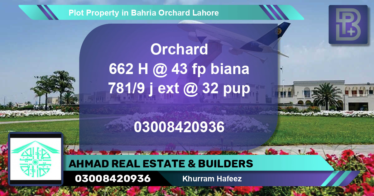 Residential Plot for Sale in Bahria Orchard, Lahore - (BP-63255)